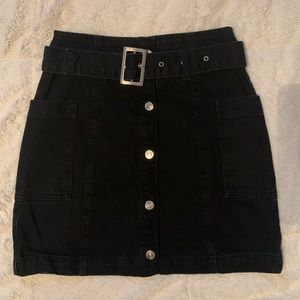 Topshop Buckle Skirt